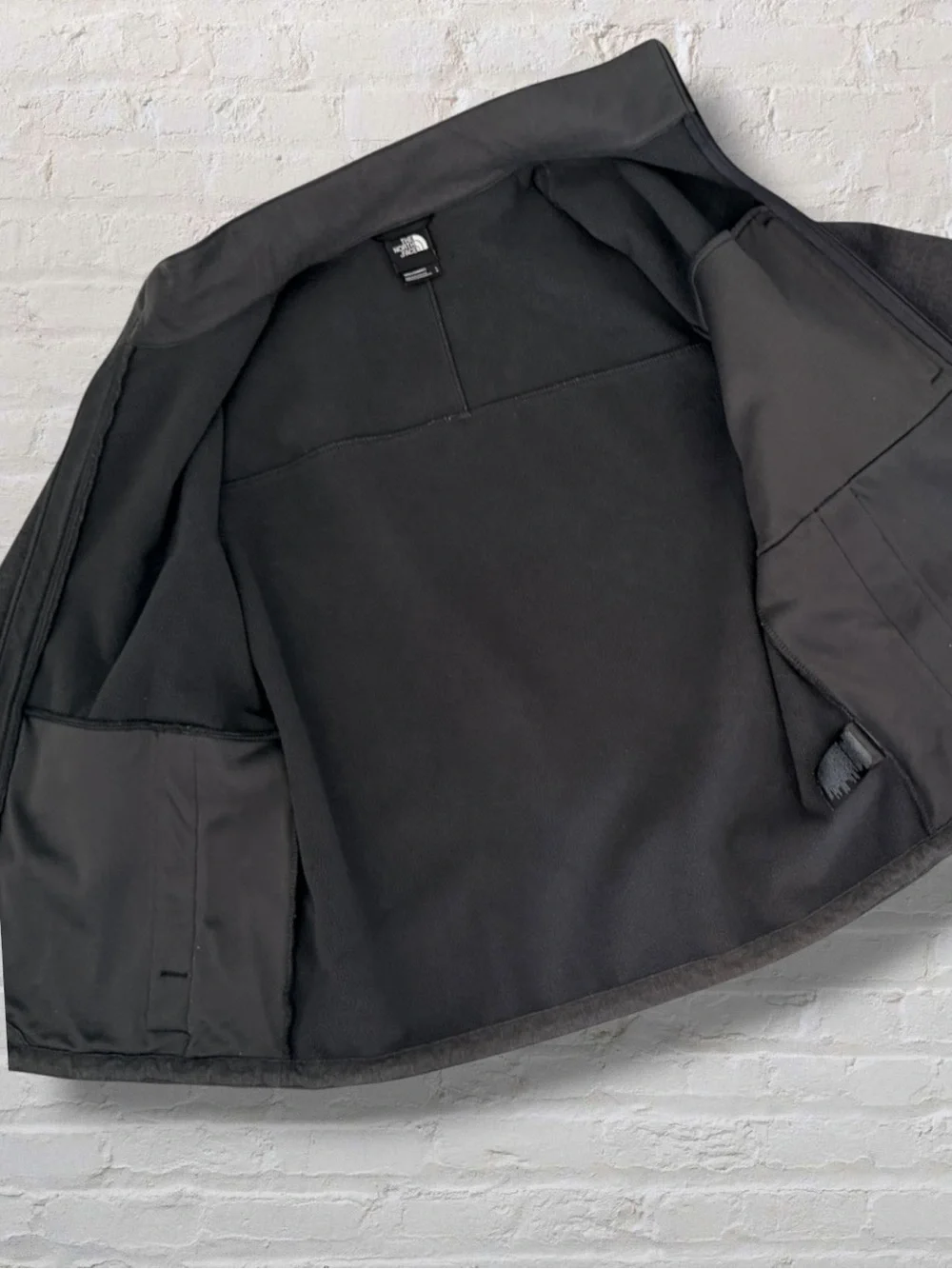 The North Face Apex Bionic 3 Jacket Mens Large Gray Soft Shell Full Zip